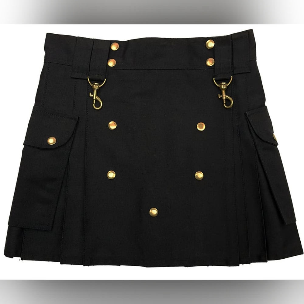 Celtic Croft Black Wilderness Mini Skirt 30W 15L NWT